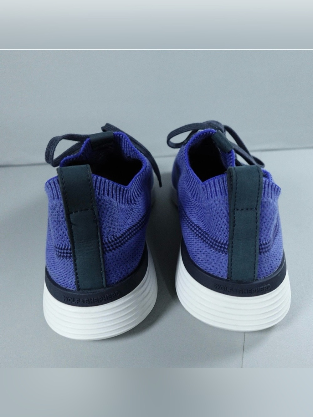 Wolf & Shepherd SupremeKnit Trainer Victory Blue White Sneakers Men’s Size 12 🐺 - Picture 3 of 14